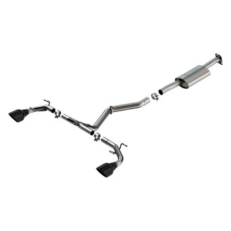 Borla® - S-Type™ 304 SS Cat-Back Exhaust System with Split Rear Exit