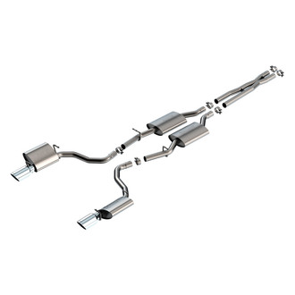 Borla® - S-Type™ 304 SS Cat-Back Exhaust System with Split Rear Exit
