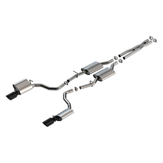 Borla® - S-Type™ 304 SS Cat-Back Exhaust System with Split Rear Exit