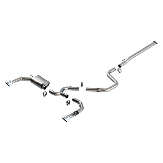 Borla® - ATAK™ 304 SS Cat-Back Exhaust System with Split Rear Exit