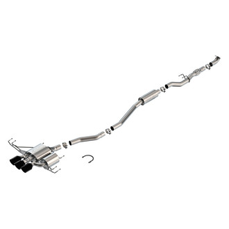 Borla® - ATAK™ 304 SS Cat-Back Exhaust System with Triple Rear Exit