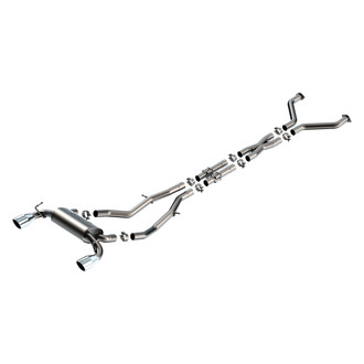 Borla® - S-Type™ 304 SS Cat-Back Exhaust System with Split Rear Exit