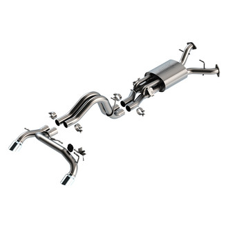 Borla® - ATAK™ 304 SS Cat-Back Exhaust System with Split Rear Exit