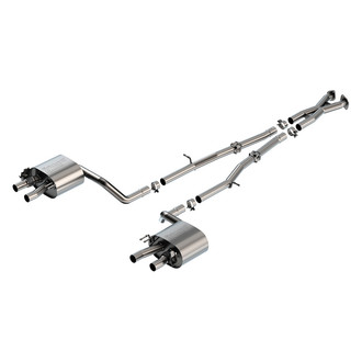 Borla® - S-Type™ 304 SS Cat-Back Exhaust System with Quad Rear Exit