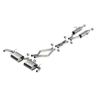Borla® - S-Type™ 304 SS Cat-Back Exhaust System with Split Rear Exit