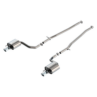 Borla® - S-Type™ 304 SS Cat-Back Exhaust System with Split Rear Exit