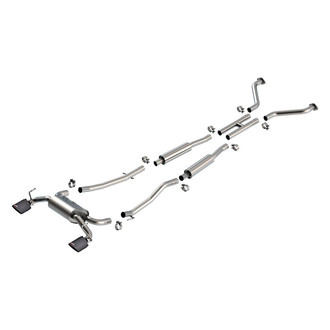 Borla® - S-Type II™ Stainless Steel Cat-Back Exhaust System with Split Rear Exit