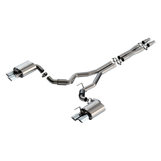 Borla® - S-Type™ 304 SS Cat-Back Exhaust System with Quad Rear Exit
