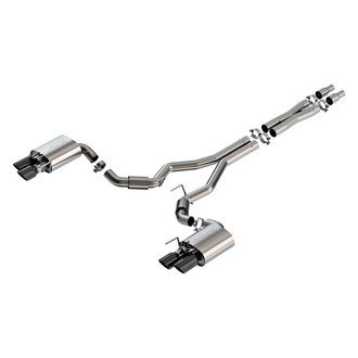 Borla® - S-Type™ 304 SS Cat-Back Exhaust System with Quad Rear Exit