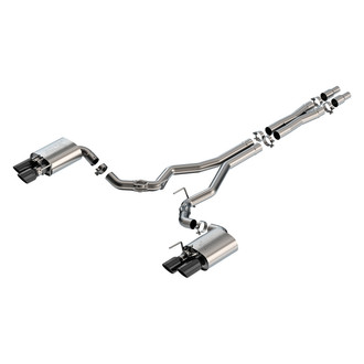 Borla® - ATAK™ 304 SS Cat-Back Exhaust System with Quad Rear Exit