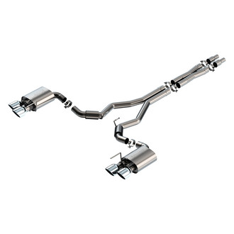 Borla® - S-Type™ 304 SS Cat-Back Exhaust System with Quad Rear Exit