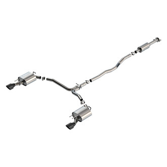 Borla® - S-Type™ 304 SS Cat-Back Exhaust System with Split Rear Exit