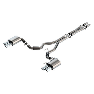 Borla® - S-Type™ 304 SS Cat-Back Exhaust System with Quad Rear Exit