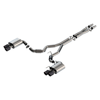 Borla® - S-Type™ 304 SS Cat-Back Exhaust System with Quad Rear Exit