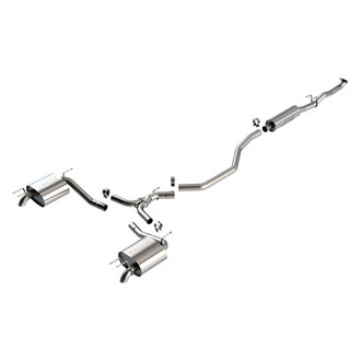 Borla® - S-Type™ 304 SS Cat-Back Exhaust System with Split Rear Exit