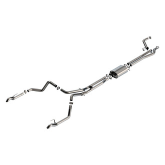 Borla® - S-Type™ 304 SS Cat-Back Exhaust System with Split Rear Exit