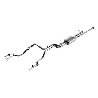 Borla® - S-Type™ 304 SS Cat-Back Exhaust System with Split Rear Exit