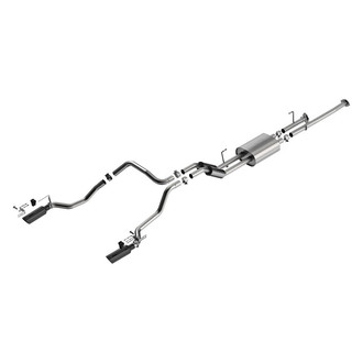 Borla® - S-Type™ 304 SS Cat-Back Exhaust System with Split Rear Exit