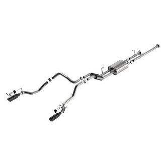 Borla® - S-Type™ 304 SS Cat-Back Exhaust System with Split Rear Exit