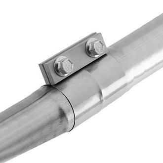 Borla® - Stainless Steel Natural Mill Flat Style Band Clamp
