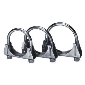 Borla® - 304 SS Natural Mill Saddle Clamp (2.25" Diameter)