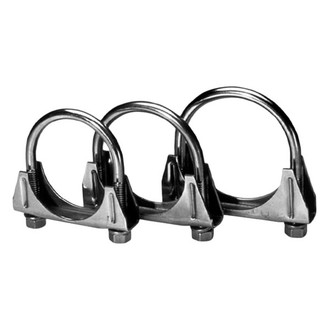 Borla® - 304 SS Natural Mill Saddle Clamp (3" Diameter)