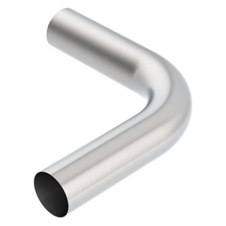 Borla® - 304 SS Raw 90 Degree Exhaust Pipe Elbow (8" Leg A Length, 8" Leg B Length, 5" Bend Radius)