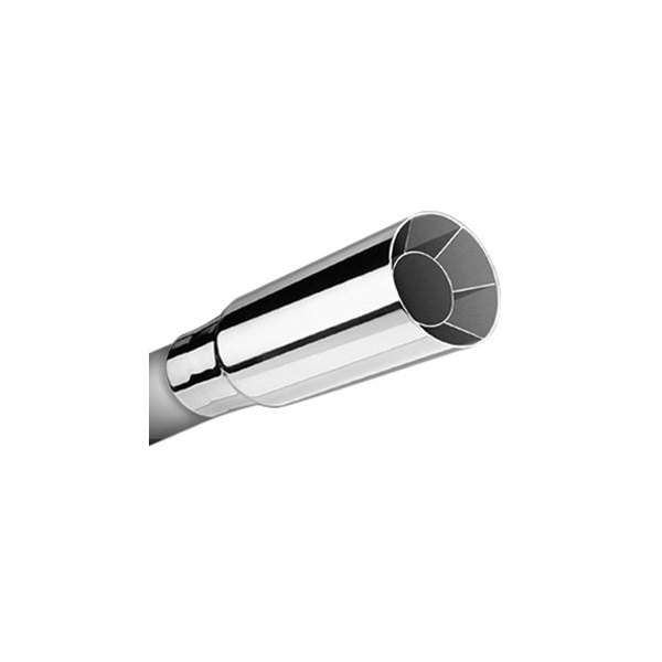 Borla® - Stainless Steel Round Intercooled Straight Cut Polished Exhaust Tip