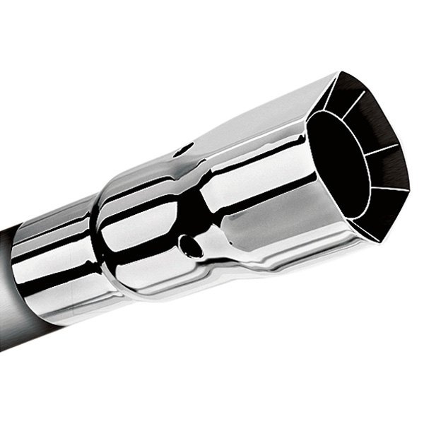 Borla® - Stainless Steel Square Intercooled Straight Cut Polished Exhaust Tip