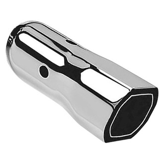 Borla® - Phantom Stainless Steel Square Angle Cut Weld-On Polished Exhaust Tip (2.25" Inlet, 6.5" Length)