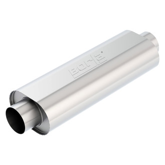 Borla® - XR-1™ Stainless Steel Oval Multi Core Racing Gray Exhaust Muffler (4" Center ID, 4" Center OD, 23" Length)