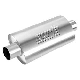 Borla® - XR-1™ Stainless Steel Oval Multi Core Rotary Engine Gray Exhaust Muffler (3" Center ID, 3" Center OD, 16" Length)