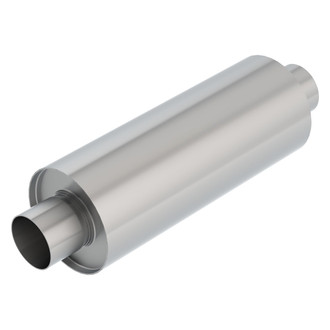 Borla® - XR-1™ Stainless Steel Round Multi Core Rotary Engine Gray Exhaust Muffler (3" Center ID, 3" Center OD, 16" Length)