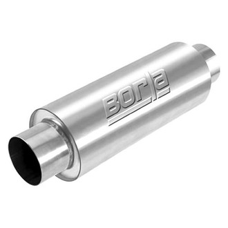 Borla® - XR-1™ Stainless Steel Round Multi Core Rotary Engine Gray Exhaust Muffler (4" Center ID, 4" Center OD, 16" Length)