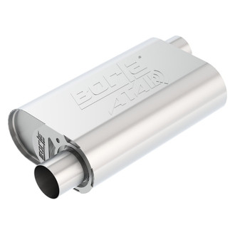Borla® - ATAK™ Stainless Steel Oval Crate Gray Exhaust Muffler