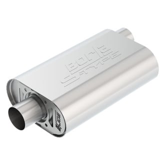 Borla® - S-Type™ Stainless Steel Oval Crate Gray Exhaust Muffler
