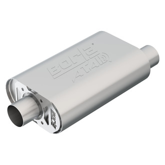 Borla® - ATAK™ Stainless Steel Oval Crate Gray Exhaust Muffler