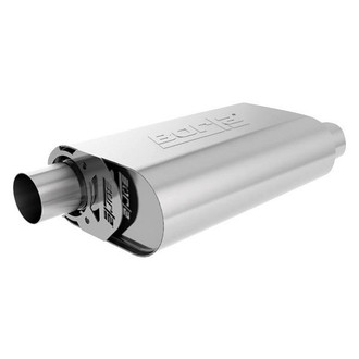 Borla® - S-Type™ Stainless Steel Oval Crate Gray Exhaust Muffler