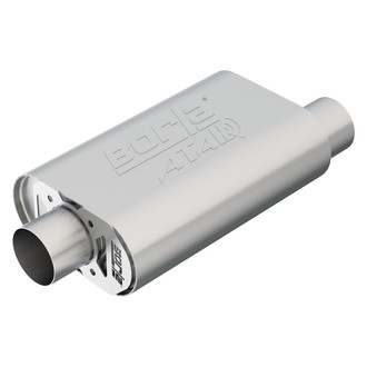 Borla® - ATAK™ Stainless Steel Oval Crate Gray Exhaust Muffler