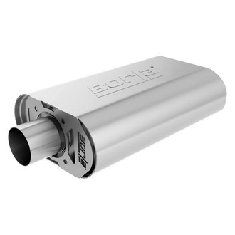 Borla® - S-Type™ Stainless Steel Oval Crate Gray Exhaust Muffler
