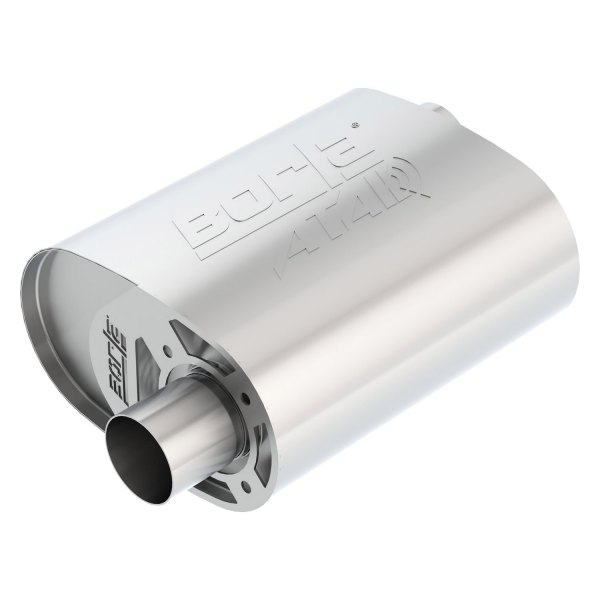 Borla® - ATAK™ Stainless Steel Oval Crate Gray Exhaust Muffler