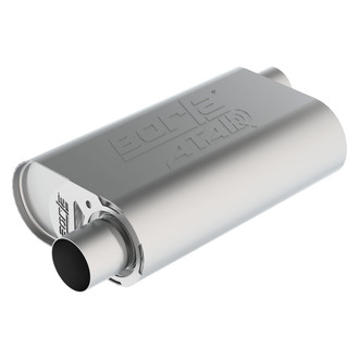 Borla® - ATAK™ Stainless Steel Oval Crate Gray Exhaust Muffler
