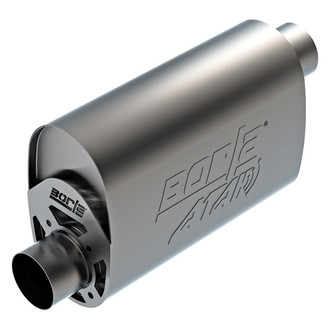 Borla® - ATAK™ Stainless Steel Oval Crate Gray Exhaust Muffler