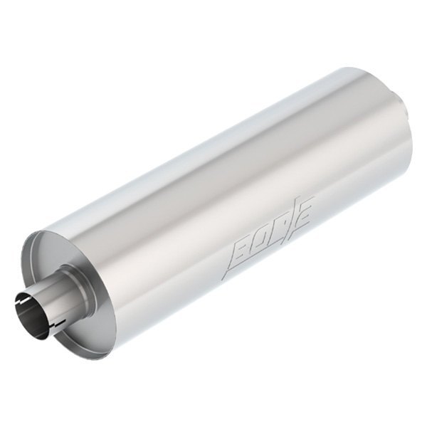 Borla® - Touring™ Stainless Steel Round Touring™ Notched Gray Exhaust Muffler