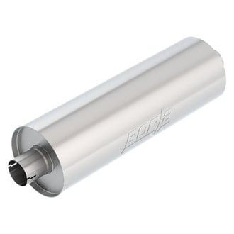 Borla® - Touring™ Stainless Steel Round Touring™ Notched Gray Exhaust Muffler (2.75" Center ID, 2.75" Center OD, 24" Length)