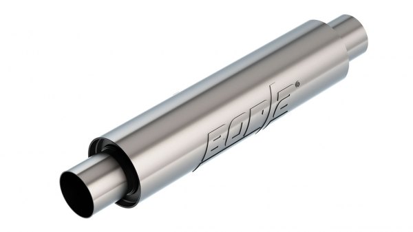 Borla® - Low Profile Stainless Steel Round Multi Core Racing Gray Exhaust Muffler