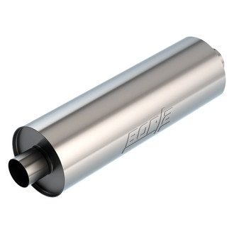 Borla® - Touring™ 304 SS Round Un-Notched Necks Gray Exhaust Muffler Assembly (3" Center ID, 3" Center OD, 24" Length)