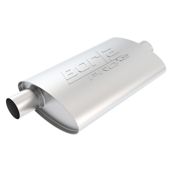 Borla® - Pro XS™ Stainless Steel Oval Unnotched Gray Exhaust Muffler