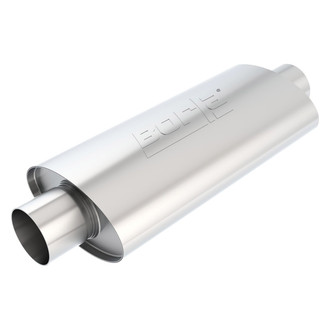 Borla® - XR-1™ Stainless Steel Oval Multi Core Racing Gray Exhaust Muffler (3" Center ID, 3" Center OD, 16" Length)