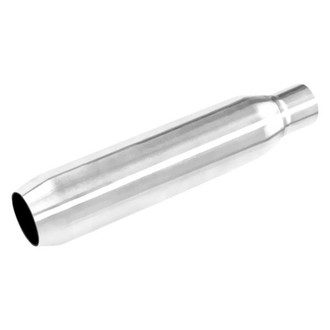 Borla® - XR-1™ Stainless Steel Round Racing Bullet Gray Exhaust Muffler (2.5" Center ID, 3.5" Center OD, 14" Length)